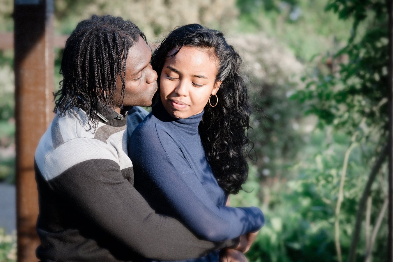 engagement shoot West Ham Park