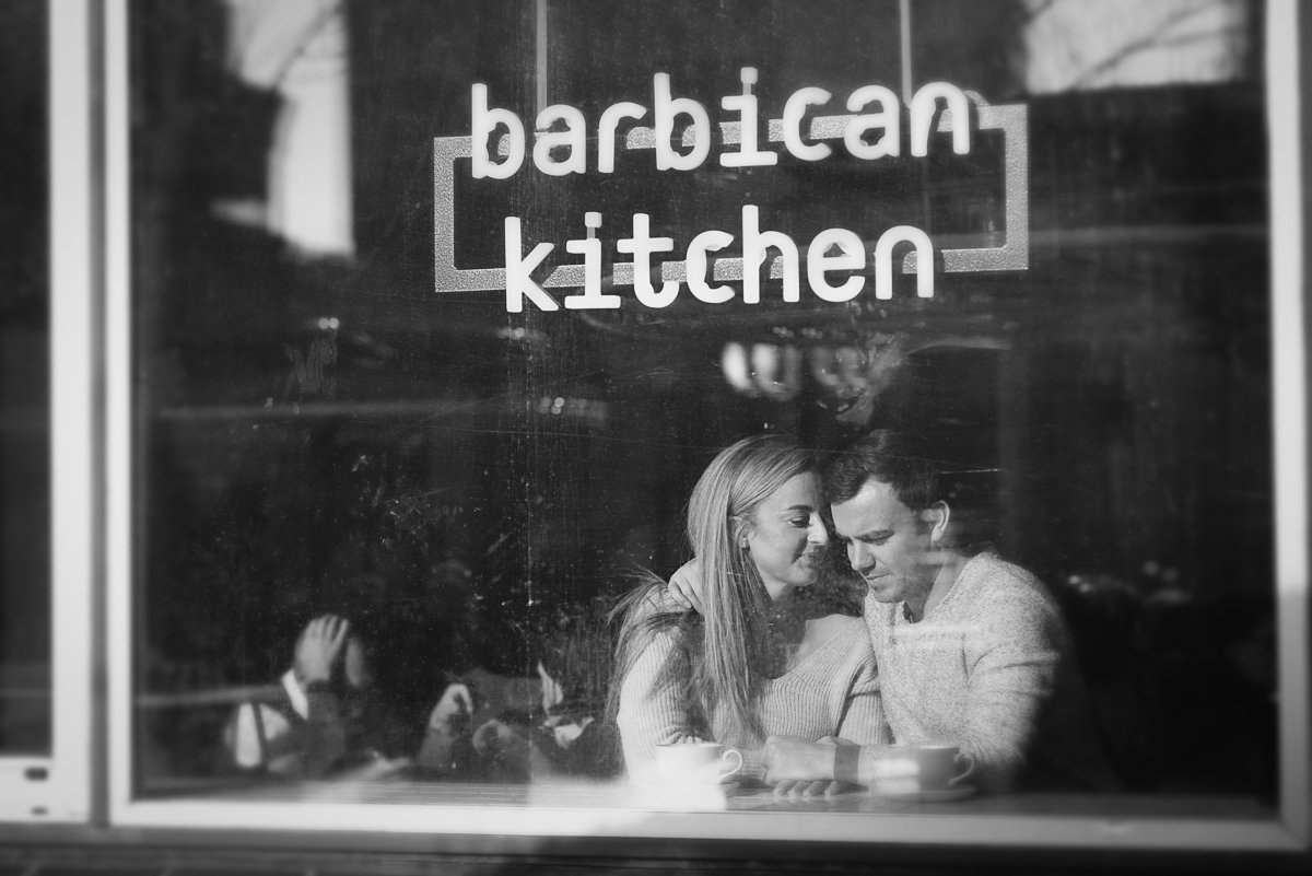 Engagement shoot at Barbican