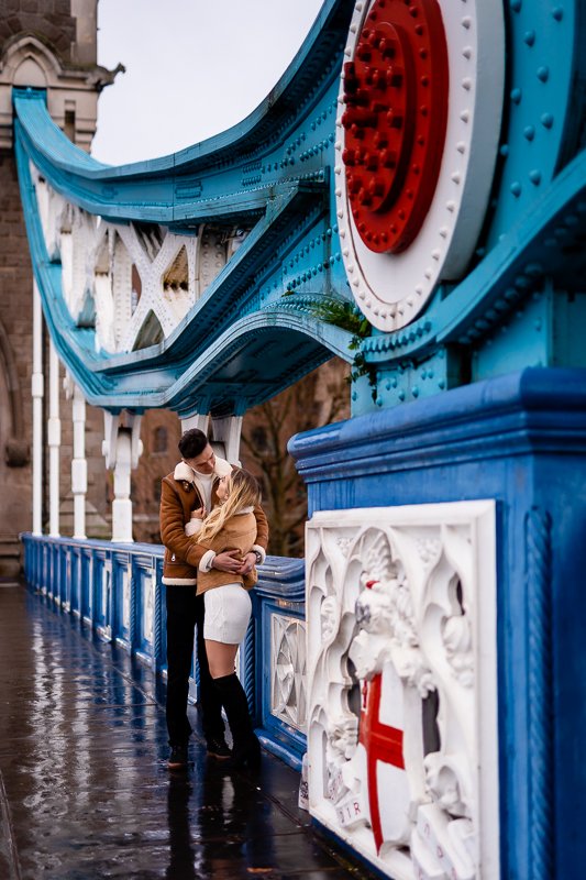 Tower bridge couple shoot