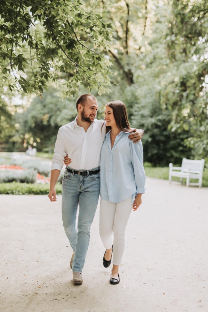 sesja narzeczeńska Ogród Saski Lublin