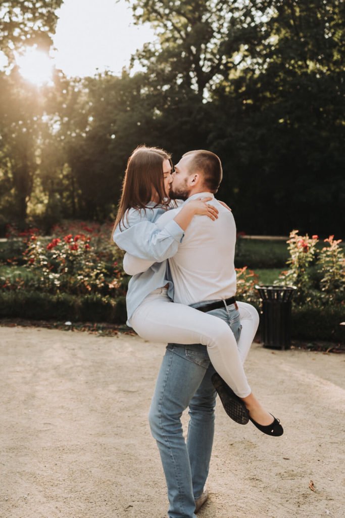 sesja narzeczeńska Ogród Saski Lublin