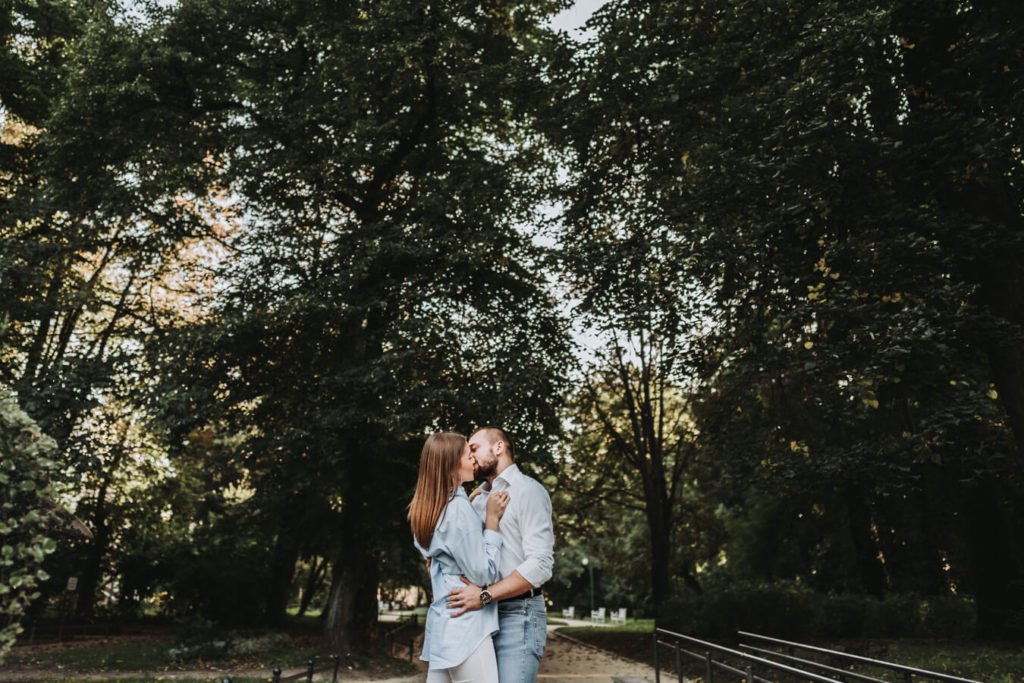 sesja narzeczeńska Ogród Saski Lublin
