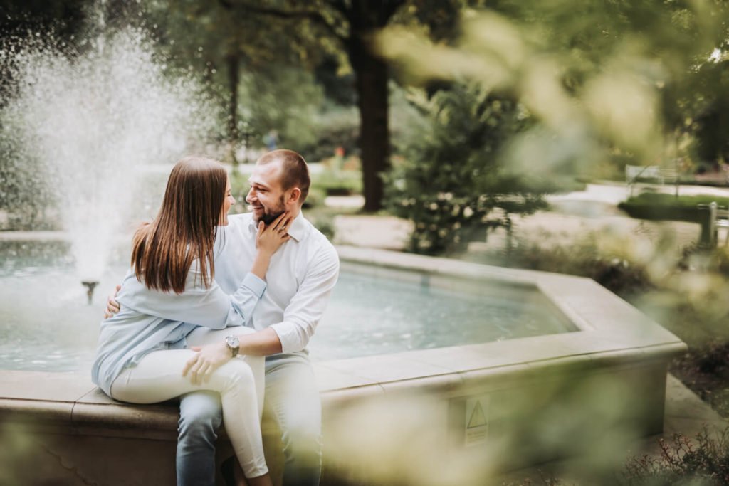 sesja narzeczeńska Ogród Saski Lublin
