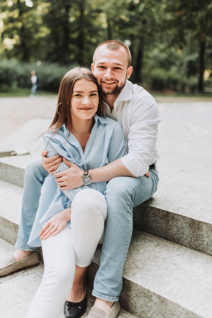 sesja narzeczeńska Ogród Saski Lublin
