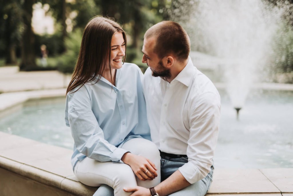 sesja narzeczeńska Ogród Saski Lublin