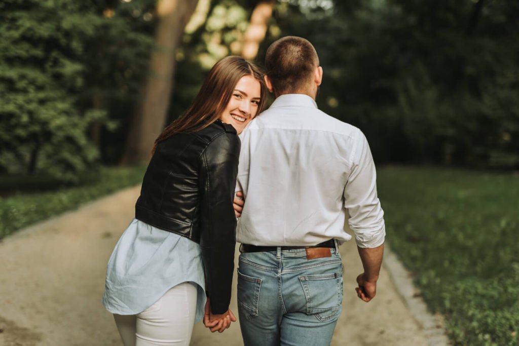 sesja narzeczeńska Ogród Saski Lublin