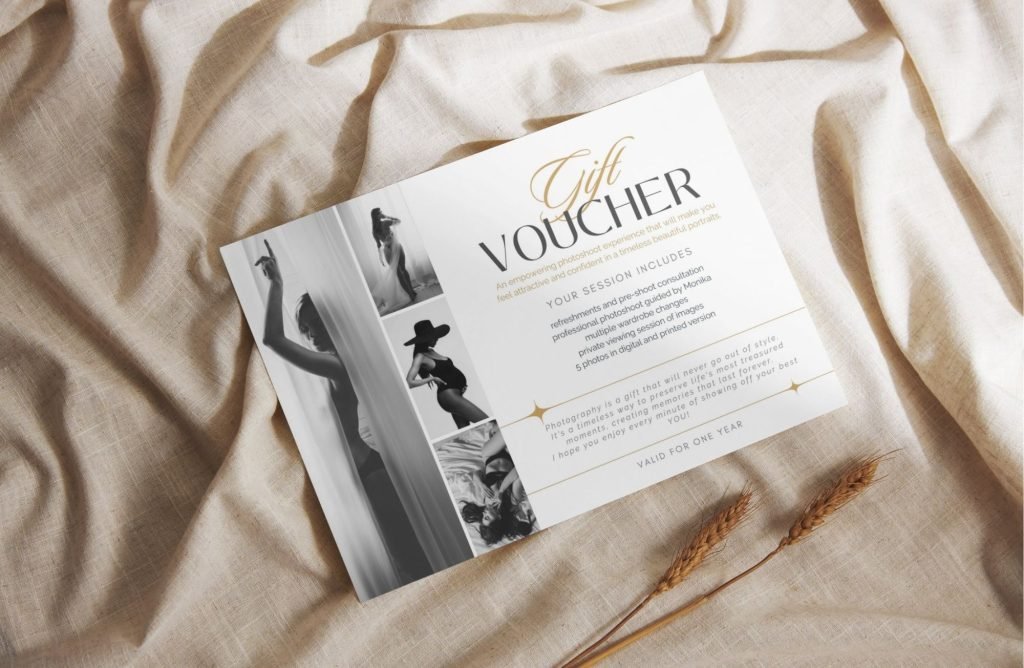 luxury photography gift voucher