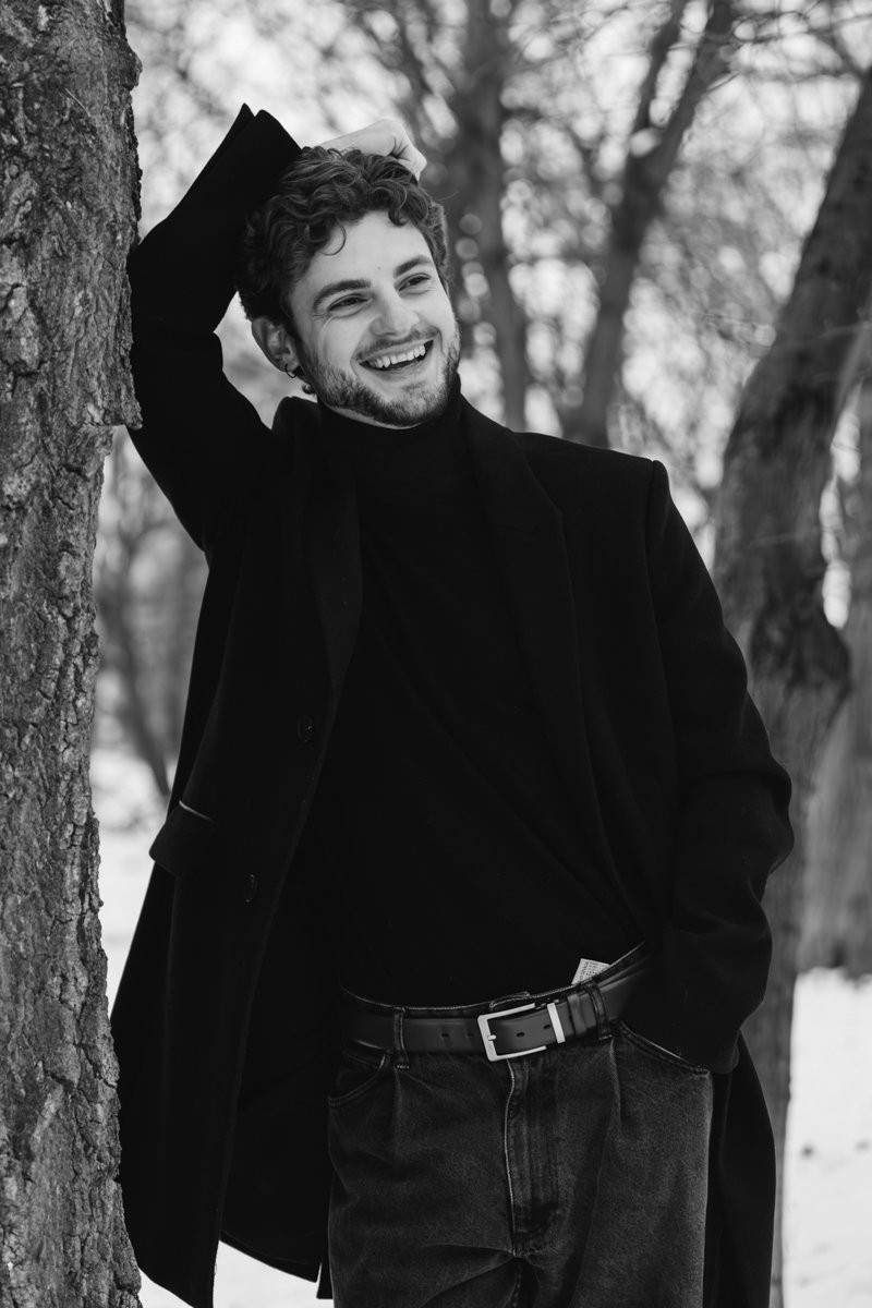 black and white portraits for men