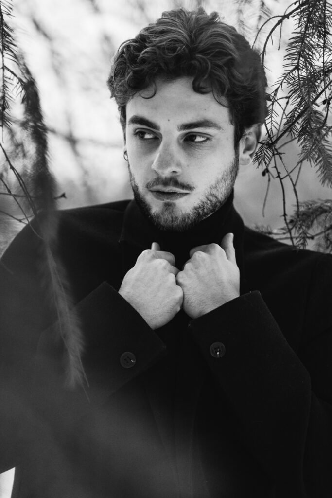 black and white men portraits