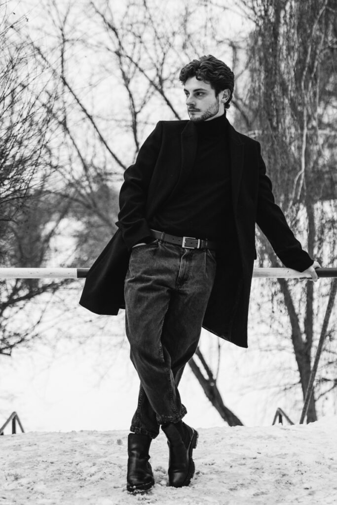 black and white men portraits